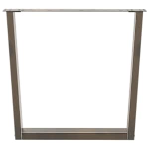 Nohy k jídelnímu stolu ve tvaru V, 2 ks, přírodní ocel, 80 x (72-73,3) cm, ocel - obrázek 3