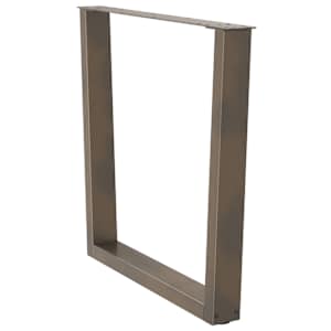 Nohy k jídelnímu stolu ve tvaru V, 2 ks, přírodní ocel, 80 x (72-73,3) cm, ocel - obrázek 5