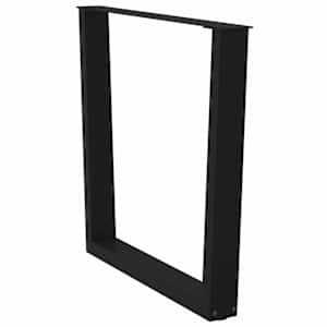 Nohy k jídelnímu stolu ve tvaru V, 2 ks, černé, 90 x (72-73,3) cm, ocel - obrázek 4