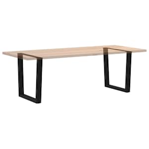 Nohy k jídelnímu stolu ve tvaru V, 2 ks, černé, 90 x (72-73,3) cm, ocel - obrázek 8