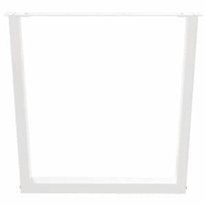 Nohy k jídelnímu stolu ve tvaru V, 2 ks, bílé, 90 x (72-73,3) cm, ocel - obrázek 5