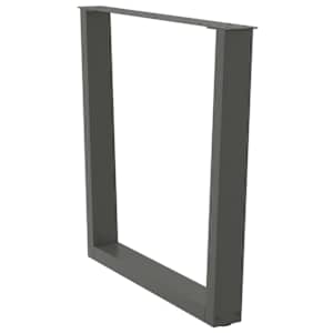 Nohy k jídelnímu stolu ve tvaru V, 2 ks, antracitové, 90 x (72-73,3) cm, ocel - obrázek 4