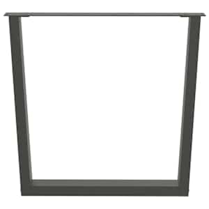 Nohy k jídelnímu stolu ve tvaru V, 2 ks, antracitové, 90 x (72-73,3) cm, ocel - obrázek 5
