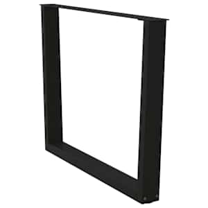 Nohy k jídelnímu stolu ve tvaru V, 2 ks, černé, 100 x (72-73,3) cm, ocel - obrázek 4