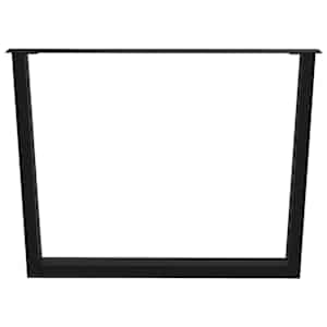 Nohy k jídelnímu stolu ve tvaru V, 2 ks, černé, 100 x (72-73,3) cm, ocel - obrázek 5