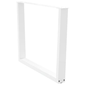 Nohy k jídelnímu stolu ve tvaru V, 2 ks, bílé, 100 x (72-73,3) cm, ocel - obrázek 4