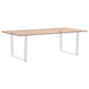 Nohy k jídelnímu stolu ve tvaru V, 2 ks, bílé, 100 x (72-73,3) cm, ocel - obrázek 8
