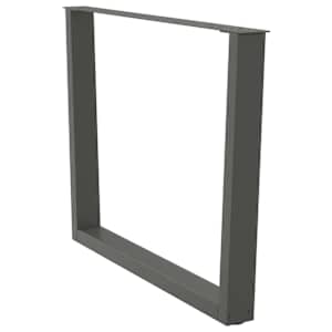 Nohy k jídelnímu stolu ve tvaru V, 2 ks, antracitové, 100 x (72-73,3) cm, ocel - obrázek 4