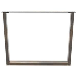 Nohy k jídelnímu stolu ve tvaru V, 2 ks, přírodní ocel, 100 x (72-73,3) cm, ocel - obrázek 5