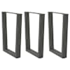 vidaXL s&ouml;&ouml;gilaua jalad, V-kujulised, 3 tk, antratsiithall, 70 x (72-73,3) cm, teras