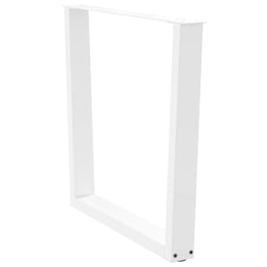 Nohy k jídelnímu stolu ve tvaru V, 3 ks, bílé, 80 x (72-73,3) cm, ocel - obrázek 4