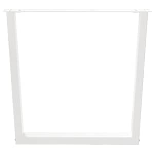 Nohy k jídelnímu stolu ve tvaru V, 3 ks, bílé, 80 x (72-73,3) cm, ocel - obrázek 5