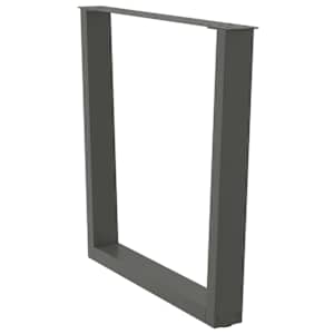 Nohy k jídelnímu stolu ve tvaru V, 3 ks, antracitové, 80 x (72-73,3) cm, ocel - obrázek 4