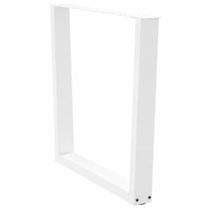 Nohy k jídelnímu stolu ve tvaru V, 3 ks, bílé, 90 x (72-73,3) cm, ocel - obrázek 4