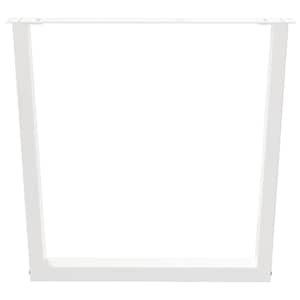 Nohy k jídelnímu stolu ve tvaru V, 3 ks, bílé, 90 x (72-73,3) cm, ocel - obrázek 5