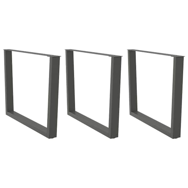 vidaXL s&ouml;&ouml;gilaua jalad, V-kujulised, 3 tk, antratsiithall, 100 x (72-73,3) cm, teras