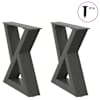 vidaXL kohvilaua jalad 2 tk, antratsiithall, 30 x (30-31,3) cm, teras