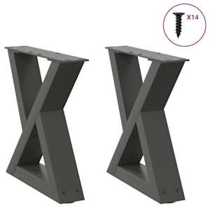 vidaXL kohvilaua jalad 2 tk, antratsiithall, 30 x (30-31,3) cm, teras