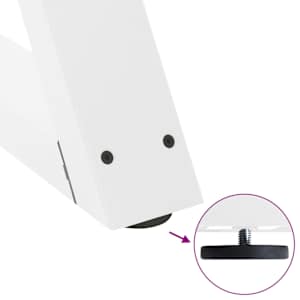 Nohy konferenčního stolku 2 ks bílé 40 x (30-31,3) cm ocelové - obrázek 9