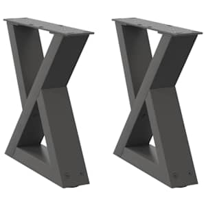 Nohy konferenčního stolku 2 ks antracitové 40 x (30-31,3) cm ocelové - obrázek 2