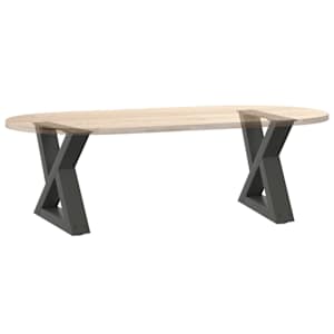 Nohy konferenčního stolku 2 ks antracitové 40 x (30-31,3) cm ocelové - obrázek 8