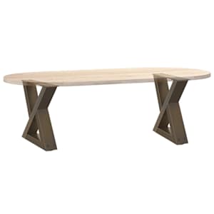 Nohy konferenčního stolku 2 ks přírodní ocel 40 x (30-31,3) cm ocel - obrázek 8