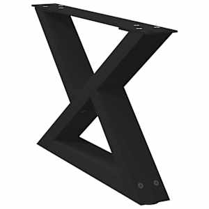 Nohy konferenčního stolku 2 ks černé 50 x (30-31,3) cm ocelové - obrázek 4
