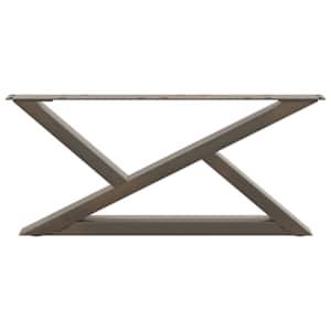 Nohy konferenčního stolku 2 ks přírodní ocel 70 x (30-31,3) cm ocel - obrázek 5