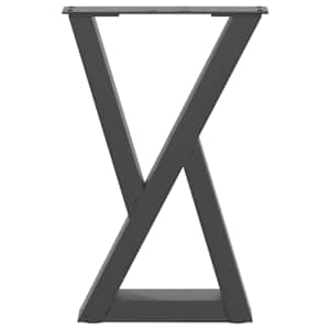 Nohy konferenčního stolku 2 ks antracitové 28 x (42-43,3) cm ocelové - obrázek 5