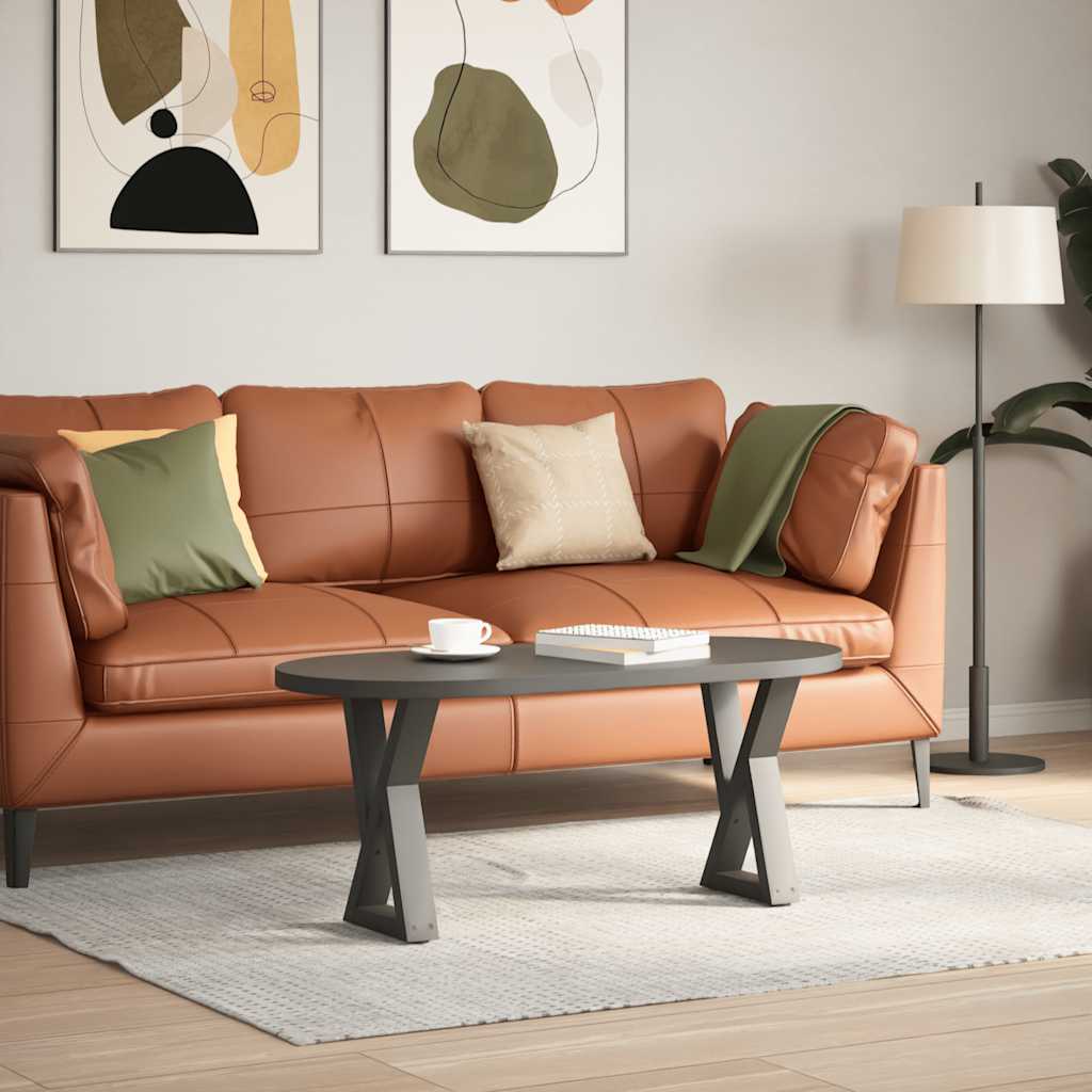 Thumbnail - vidaXL Couchtischbeine 2 Stk. Anthrazit 38x(42-43,3) cm Stahl