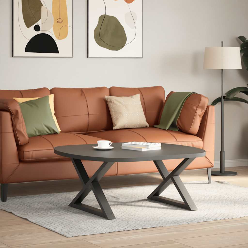 Thumbnail - vidaXL Couchtischbeine 2 Stk. Anthrazit 70x(42-43,3) cm Stahl