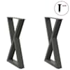 vidaXL s&ouml;&ouml;gilaua jalad 2 tk, antratsiithall, 50 x (72-73,3) cm, teras