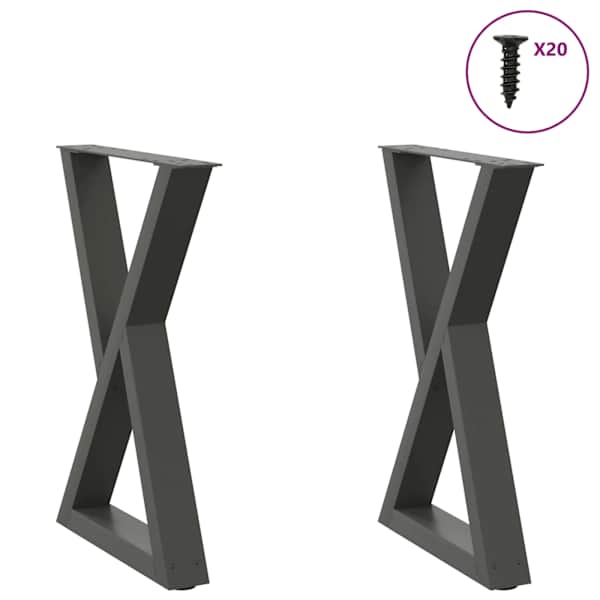 vidaXL s&ouml;&ouml;gilaua jalad 2 tk, antratsiithall, 50 x (72-73,3) cm, teras