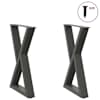 vidaXL s&ouml;&ouml;gilaua jalad 2 tk, antratsiithall, 60 x (72-73,3) cm, teras