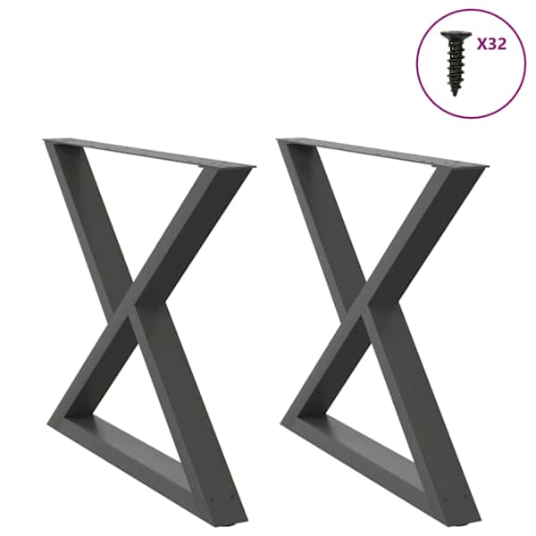 vidaXL s&ouml;&ouml;gilaua jalad 2 tk, antratsiithall, 90 x (72-73,3) cm, teras