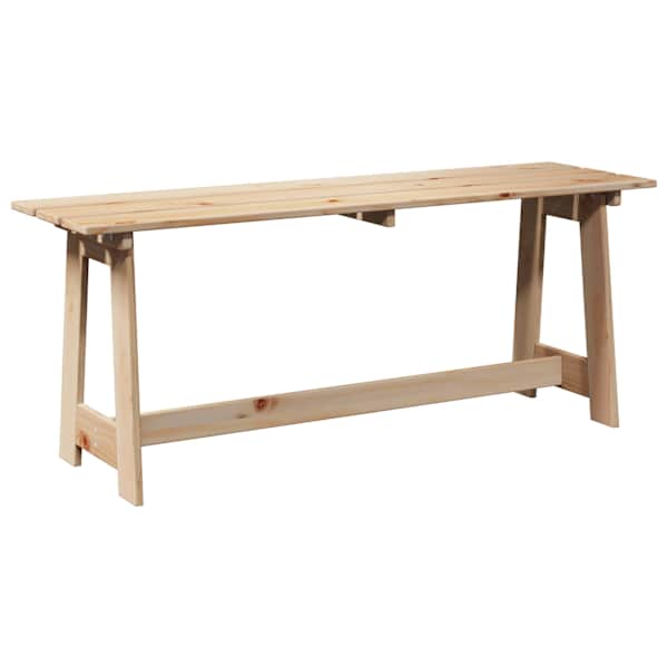 vidaXL V&auml;libank Neutraalne 119 x 37 x 47 cm Tammepuit
