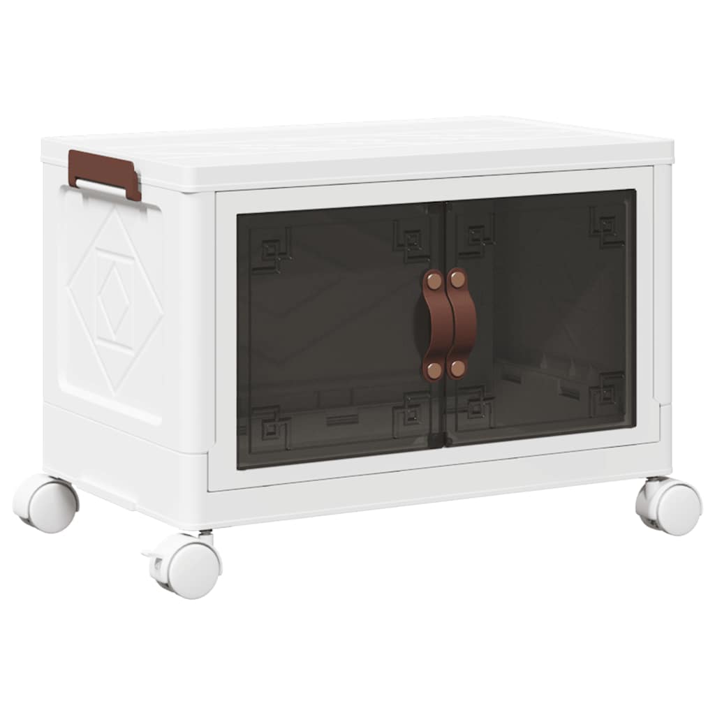 vidaXL Stohovatelný úložný box na kolečkách 28 L 48,5x29,5x33 cm