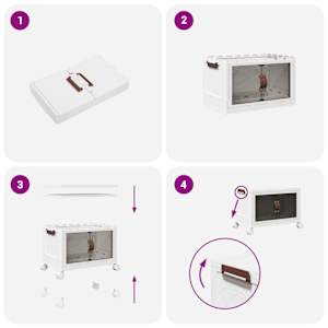 Stohovatelný úložný box na kolečkách 75 L 64x40x41 cm - obrázek 8