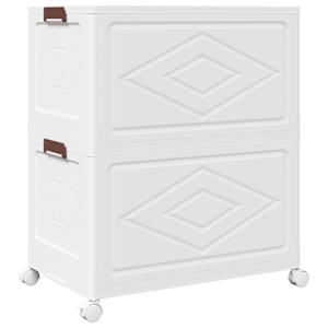 Stohovatelný úložný box na kolečkách 2-patrový 75 L 64x40x76 cm - obrázek 7