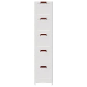 Stohovatelný úložný box na kolečkách 5-patrový 75 L 64x40x179cm - obrázek 6