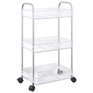vidaXL hoiuk&auml;ru 3-korruseline l&auml;bipaistev 37x28x68 cm akr&uuml;&uuml;l