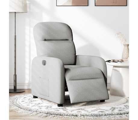 vidaXL felhősz&uuml;rke sz&ouml;vet elektromos d&ouml;nthető fotel