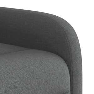 Elektrické masážní polohovací křeslo tmavě šedé textil - obrázek 12