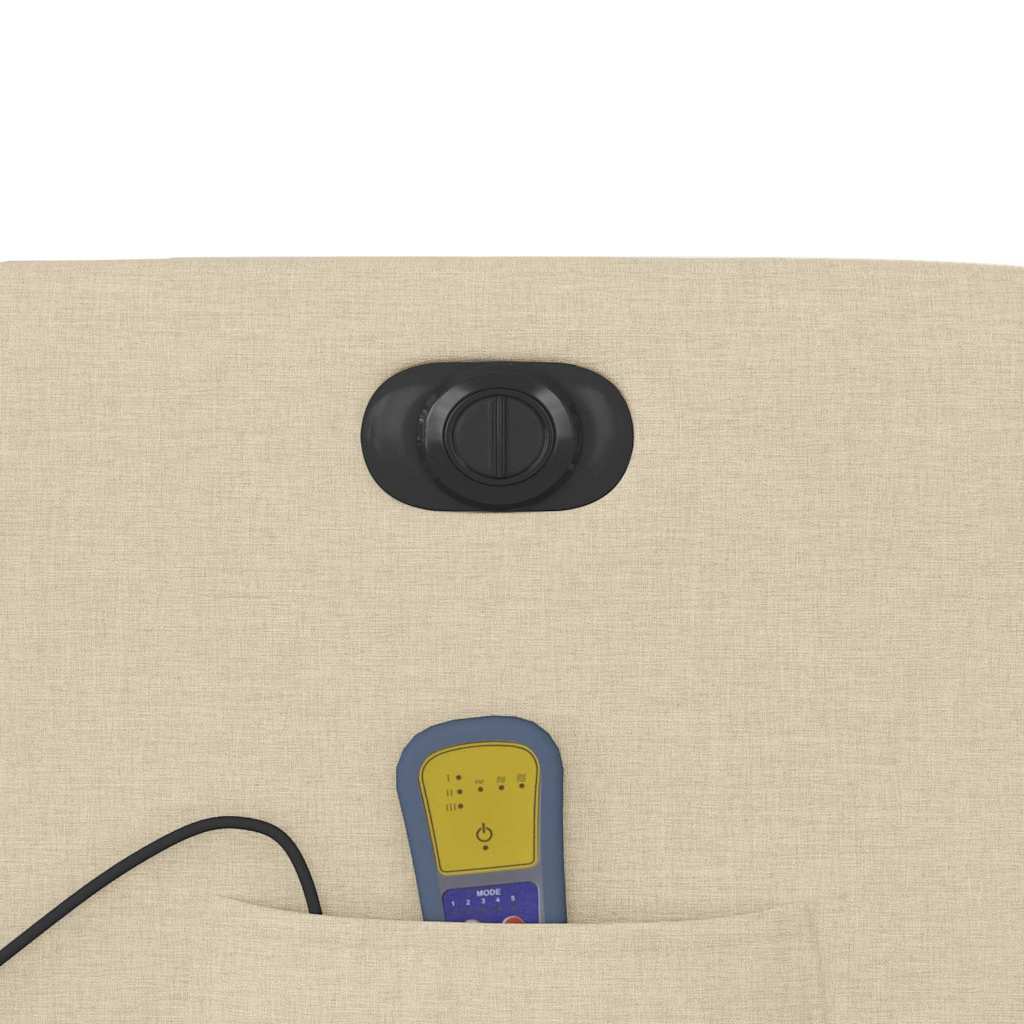 Električni masažni stol krem blago - slika 13