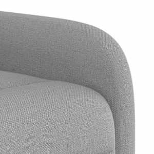 Zvedací polohovací křeslo obláčkově šedé textil - obrázek 11
