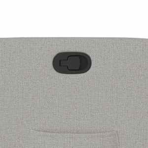 Zvedací polohovací křeslo obláčkově šedé textil - obrázek 12