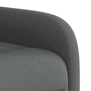 Zvedací masážní polohovací křeslo tmavě šedé textil - obrázek 11