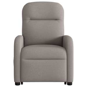 Zvedací masážní polohovací křeslo taupe textil - obrázek 5