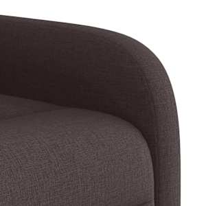 Elektrické zvedací polohovací křeslo tmavě hnědé textil - obrázek 12