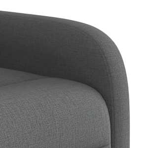 Elektrické zvedací masážní polohovací křeslo tmavě šedé textil - obrázek 12